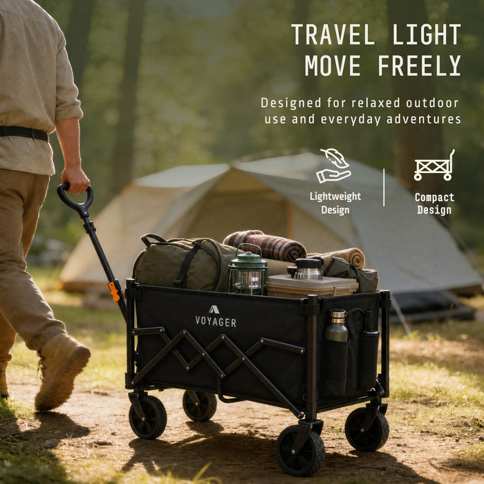 Ultra Lightweight Camping Wagon 70L - Foldable Outdoor Cart
