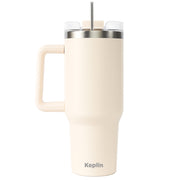Stainless Steel Vacuum Insulated Tumbler 40oz Cream White UK