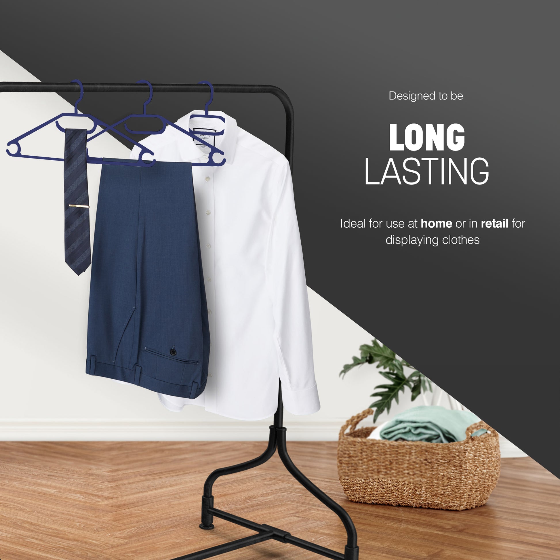 Swivel Hook Hangers with Rotating Hook & Tie