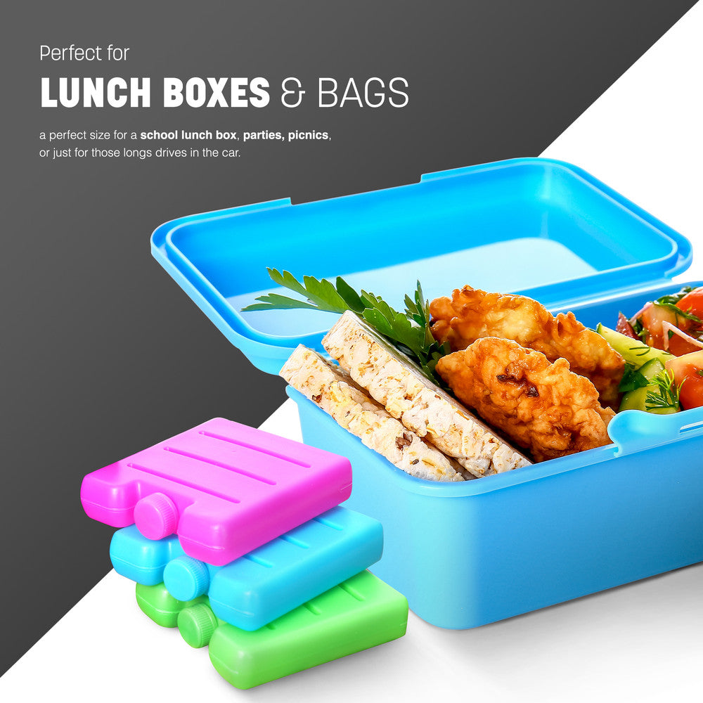 Reusable Mini Freezer Blocks - Multi-Color 6 Ice Packs – image 15