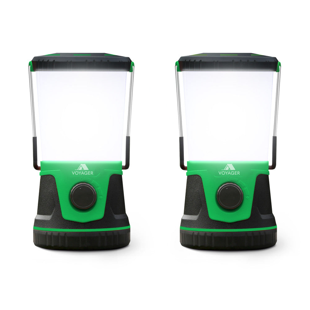LED Camping Lantern 1500 Lumens 2 Pack – IPX4 Waterproof Camping Light, Dark Green