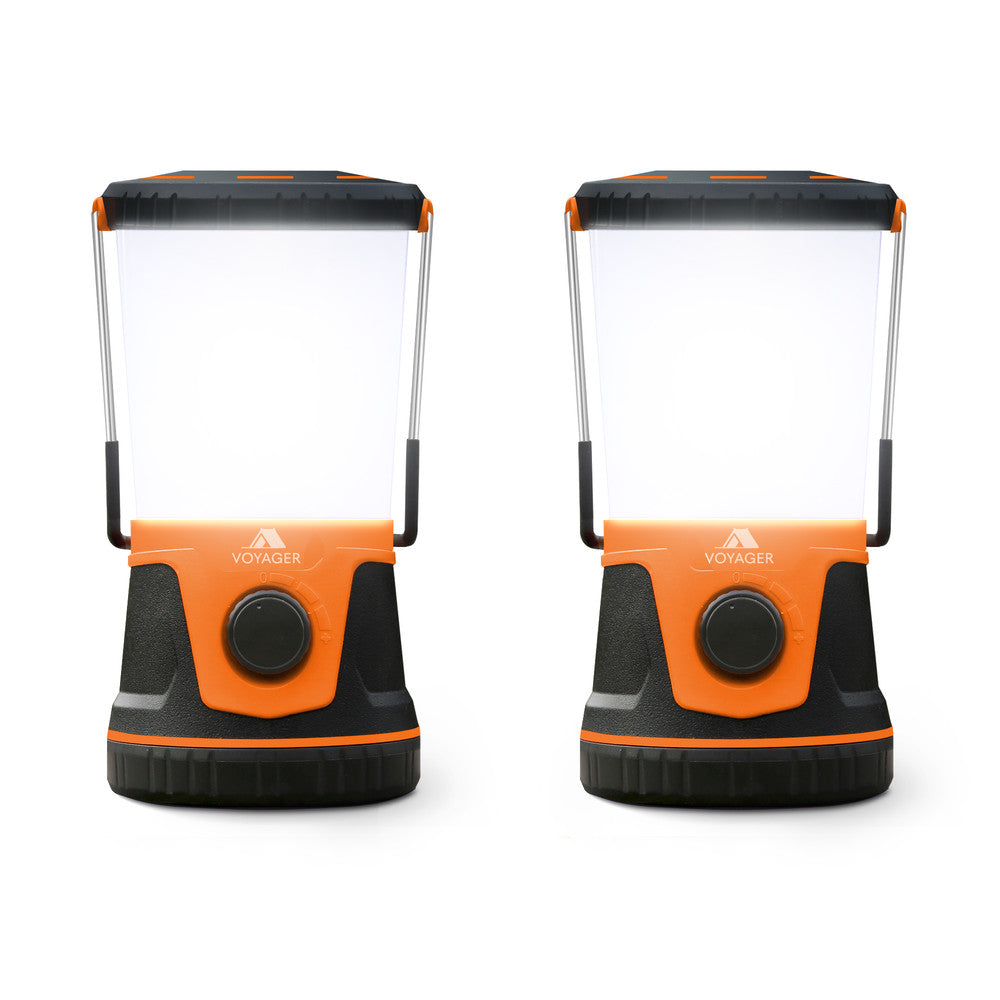 LED Camping Lantern 1500 Lumens 2 Pack – IPX4 Waterproof Camping Light, Orange