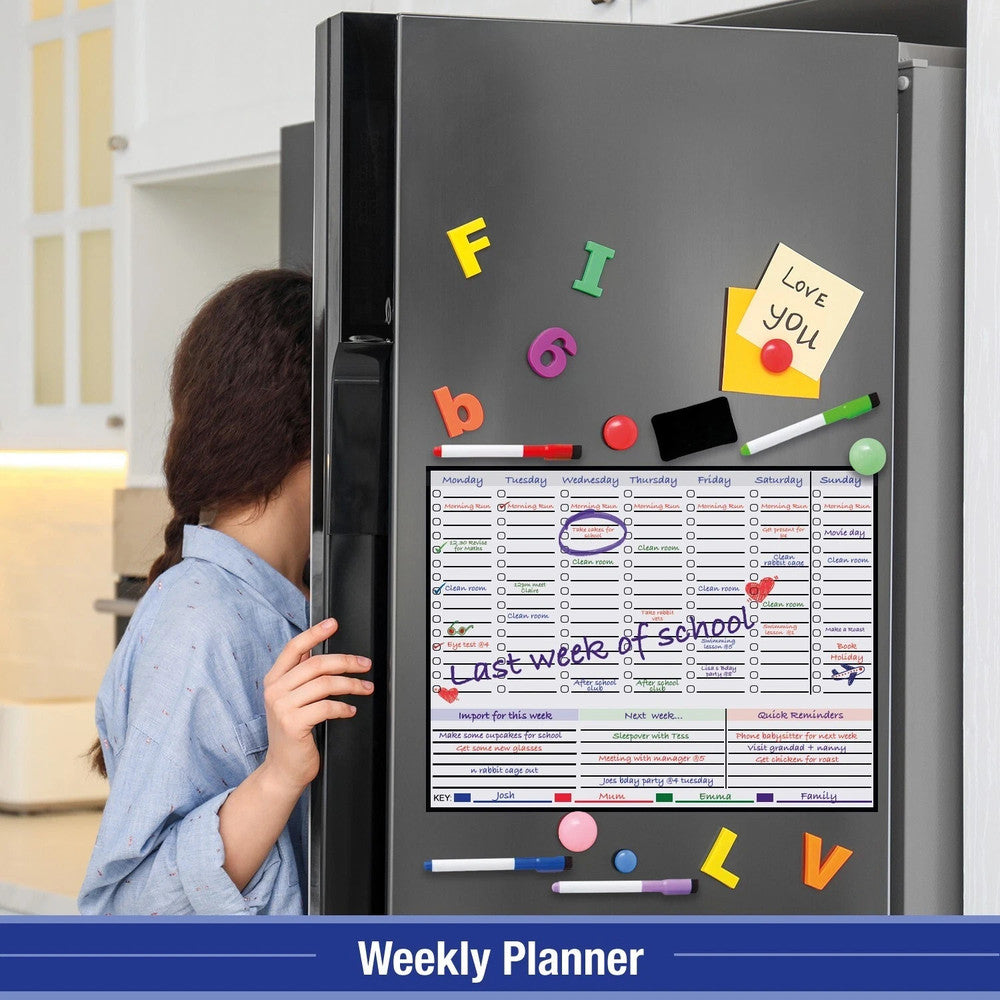 Magnetic Dry Erase Fridge Whiteboard Weekly Planner – image 4