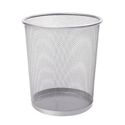 Metal Rubbish Bin Round Mesh Open Top Gold Office UK